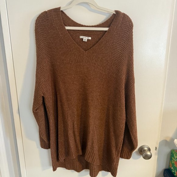American Eagle Outfitters Sweaters - American Eagle Tan Pullover V-Neck Sweater